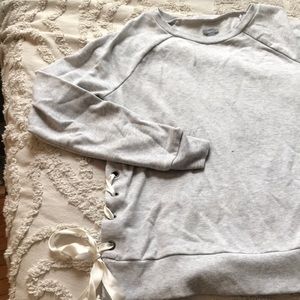 Gray Aerie Ribbon Sweatshirt